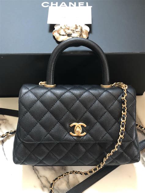 small chanel bag with handle